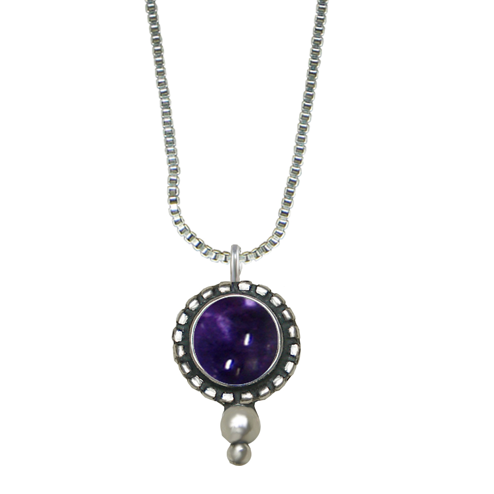 Sterling Silver Little Iolite Pendant Necklace